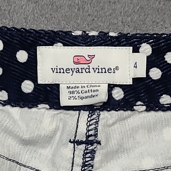 Vineyard Vines Womens Jeans 4 Polka Dot Blue Corduroy Pants - Picture 12 of 16